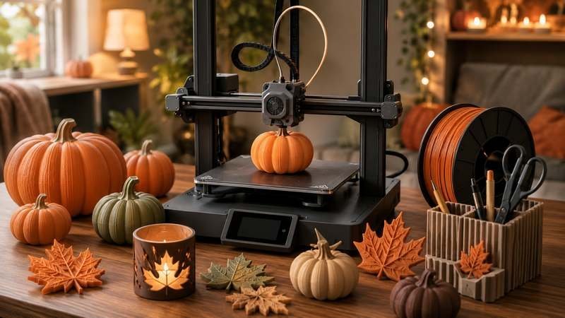 7 rudeninės 3D spausdinimo idėjos su PLA plastiku 3dprinty.eu